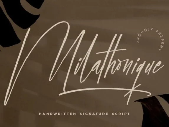 Milathonique Script font