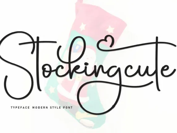 Stockingcute Script font