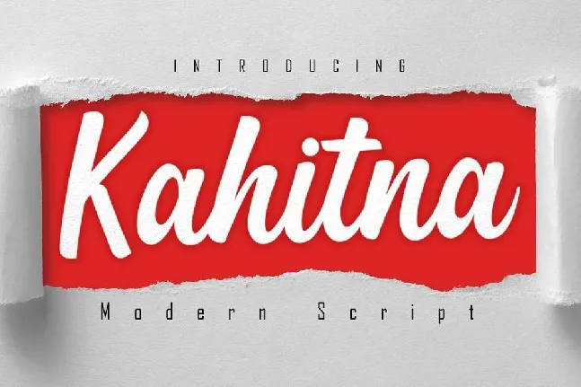 Kahitna Modern Script font