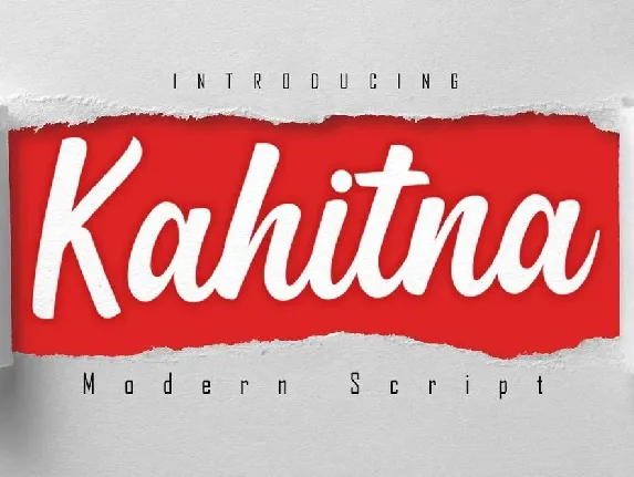 Kahitna Modern Script font