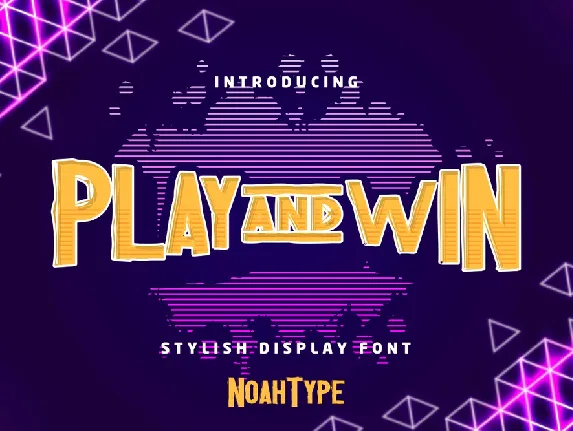 Play And Win Demo font