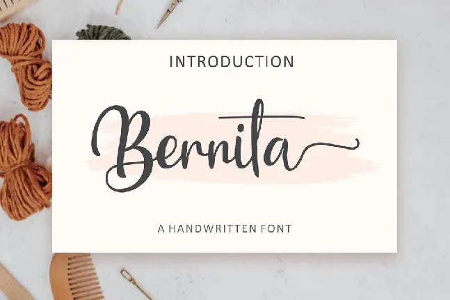 Bernita font