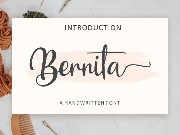 Bernita font