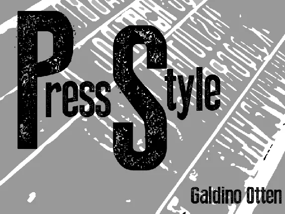 Press Style font