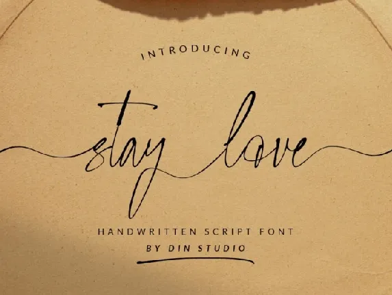 Stay Love font