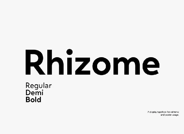 Rhizome Family font