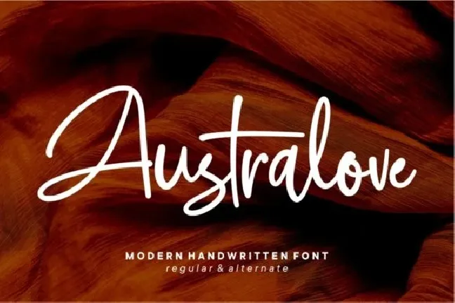 Australove Handwritten font