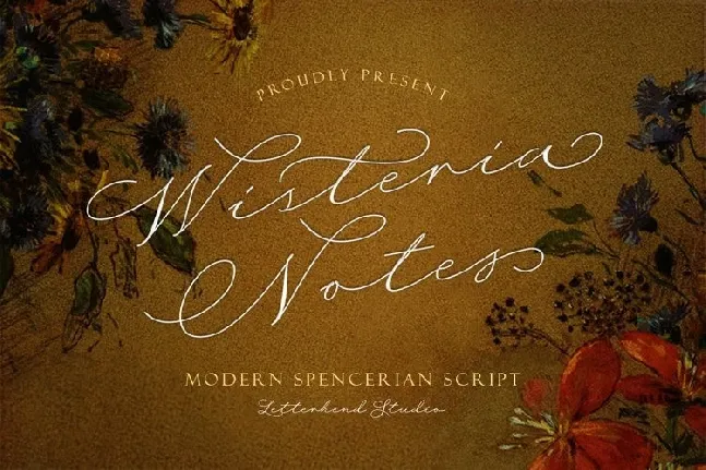 Wisteria Notes font