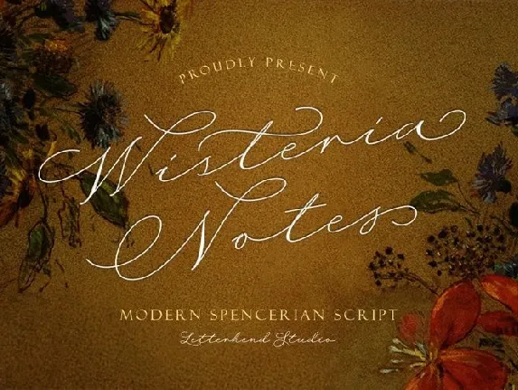 Wisteria Notes font