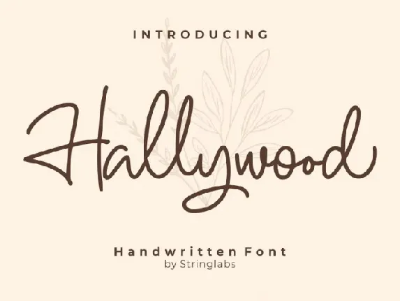 Hallywood Handwritten font