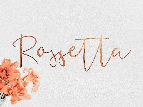 Rossetta Script font