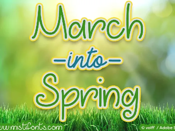 March into Spring Free font