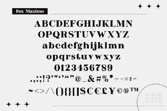 Fox Maximo font