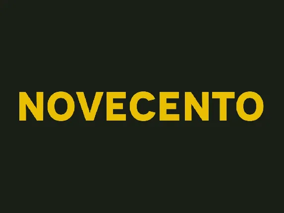 Novecento font