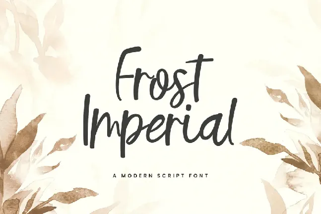 FrostImperial font