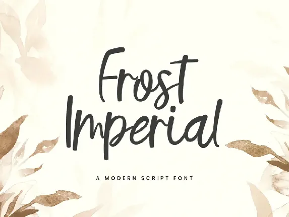 FrostImperial font