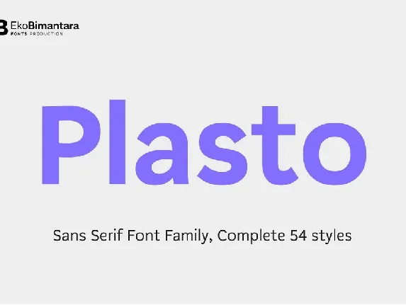 Plasto Family font