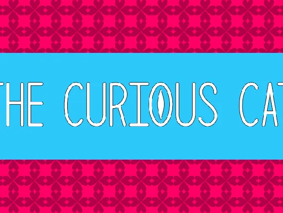 The Curious Cat font