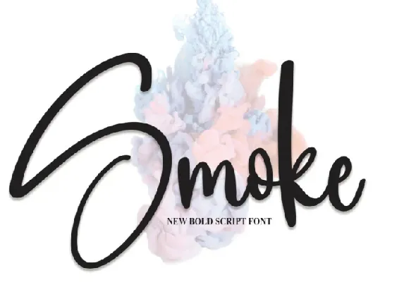 Smoke Script font