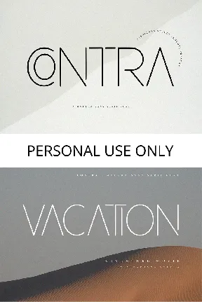 Contra font