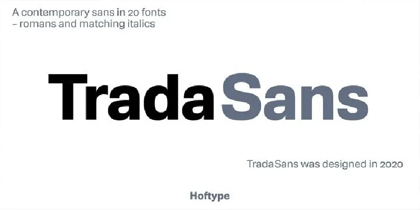 TradaSans Family font