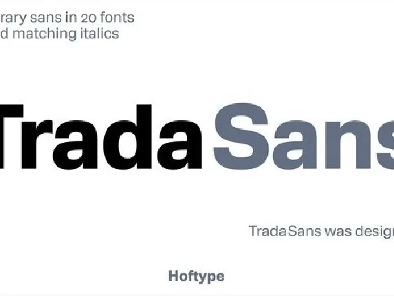 TradaSans Family font