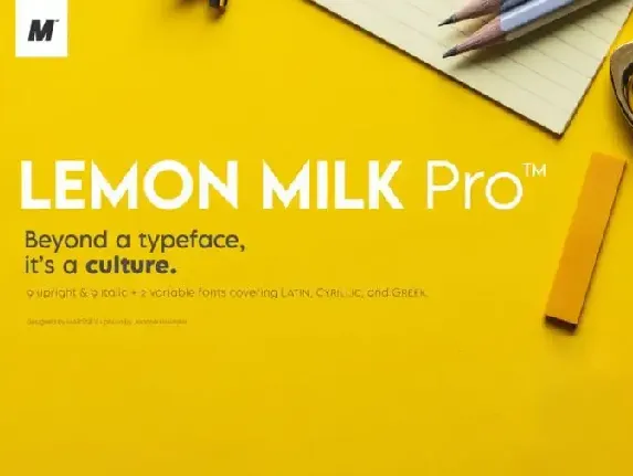 Lemon Milk Family font