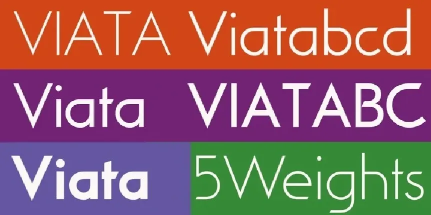 Viata Family font