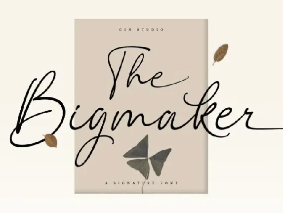 The Bigmaker font