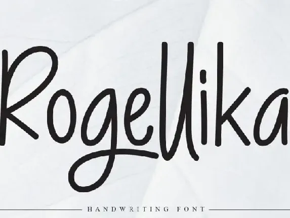 Rogellika Script font