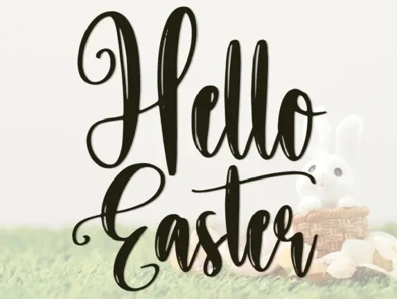 Hello Easter Script font