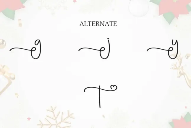 Christmas Greetings Script font