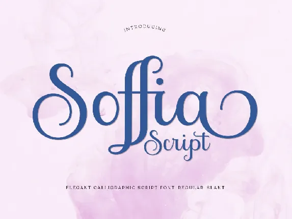 Soffia Script font