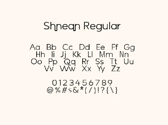 Shnean font