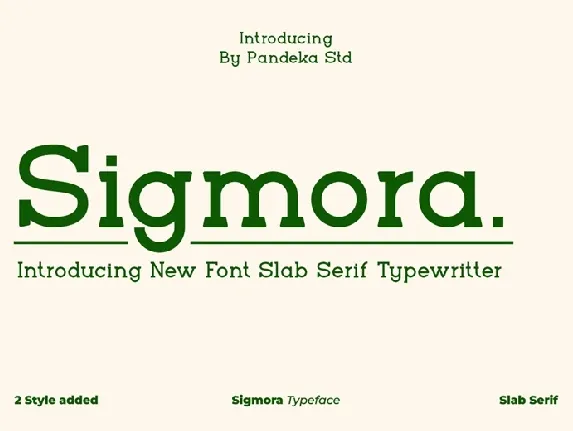 Sigmora font