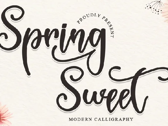 Spring Sweet - Personal Use font