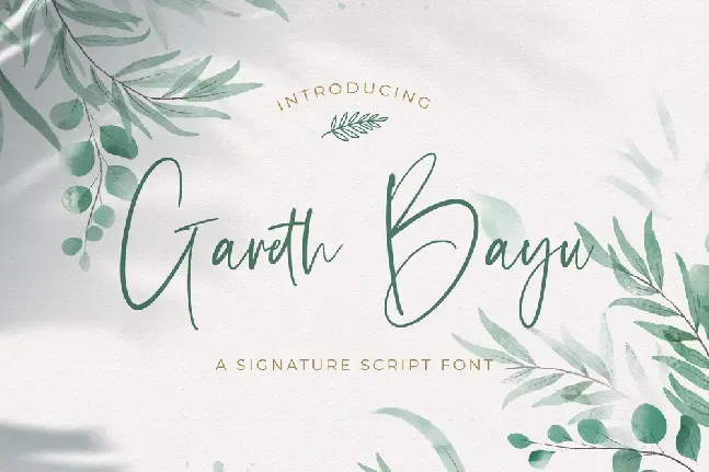 Gareth Bayu font