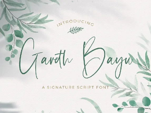 Gareth Bayu font