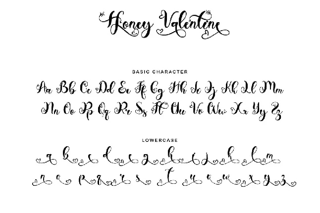 Honey Valentine font