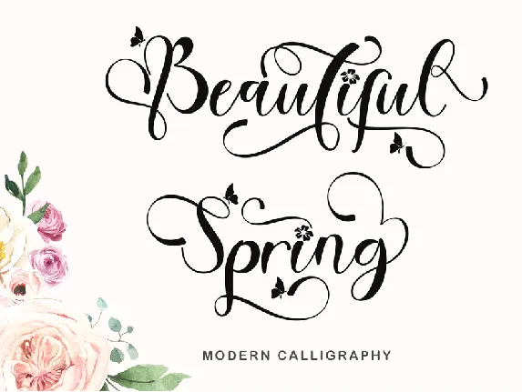 Beautiful Spring font