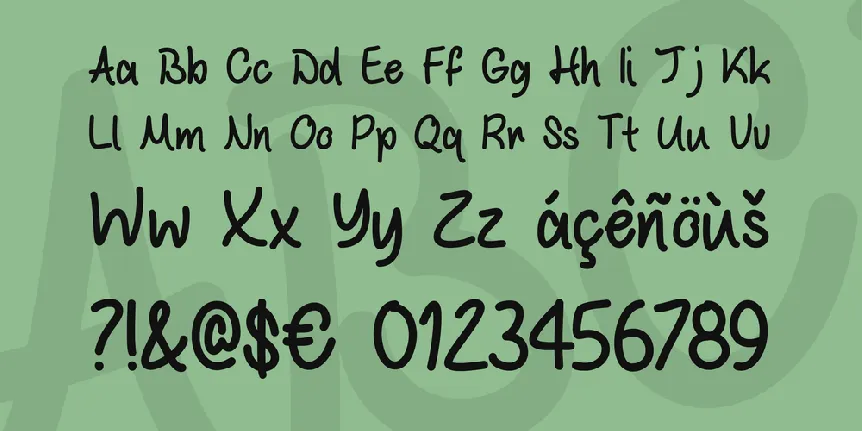 White Chocolate Mint font