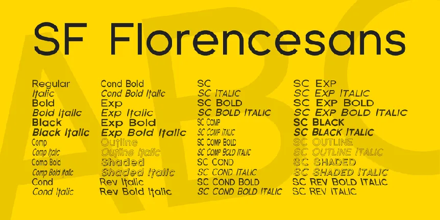 SF Florencesans font