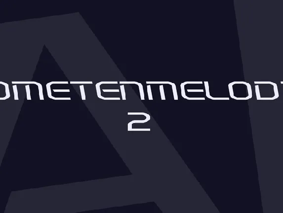 Kometenmelodie 2 font