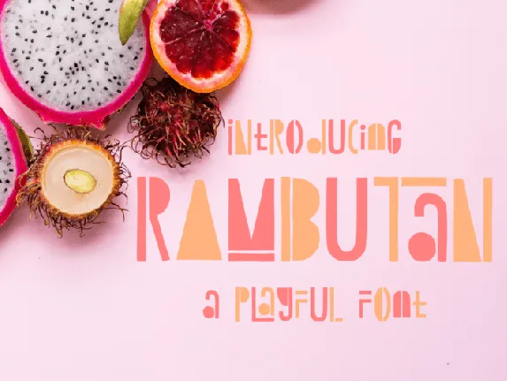 Rambutan Display font