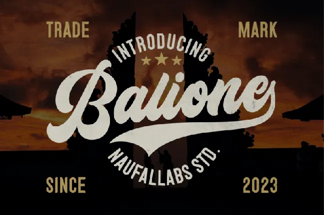 Balidone font