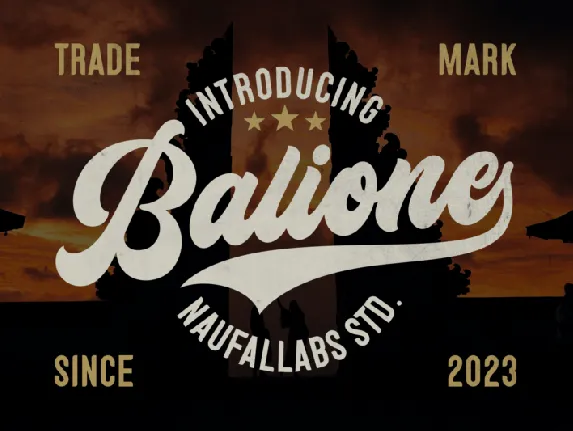 Balidone font