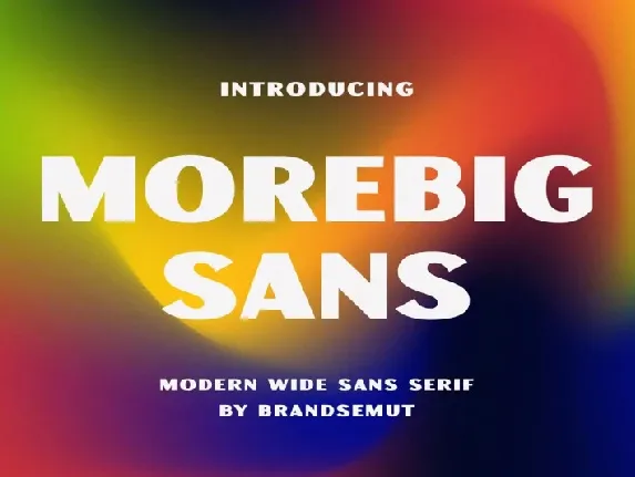 Morebig Sans font