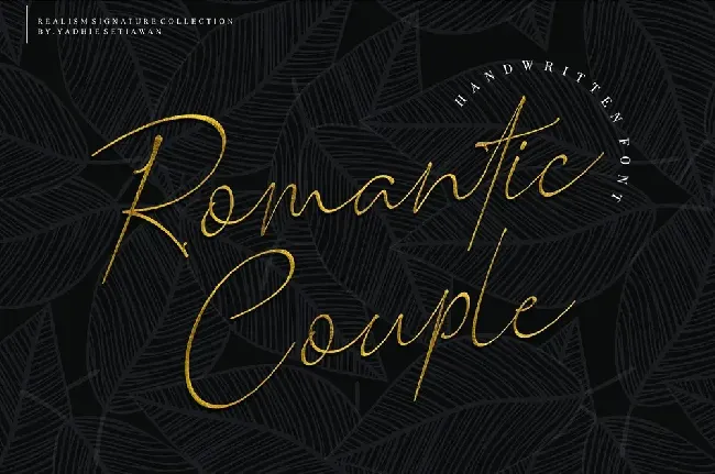 Romantic Couple Handwritten font