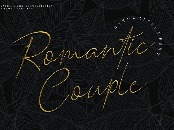 Romantic Couple Handwritten font