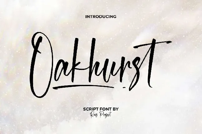 Oakhurst font